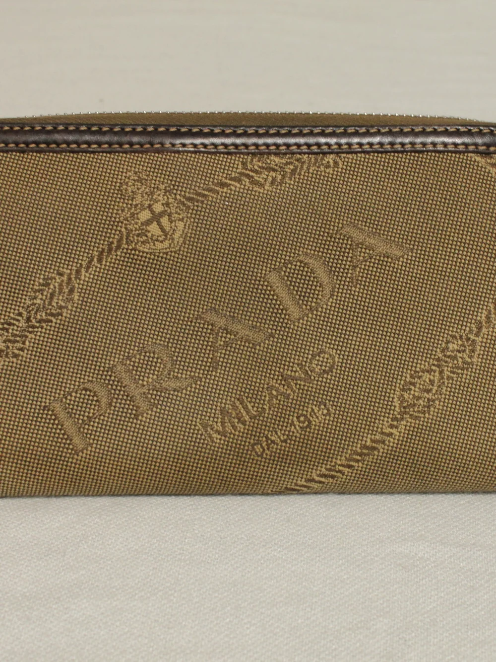 Prada Brown Canvas Wallet